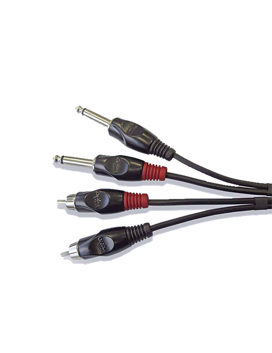 Santo Angelo® AC16 Cable Audio 2Plug ¼" a 2RCA OFHC | 2 mt