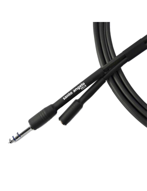 Santo Angelo® AC23 Cable Audio Extensión Plug ¼" TRS a Mini Plug ⅛" TRS Hembra OFHC | 3.00 mt