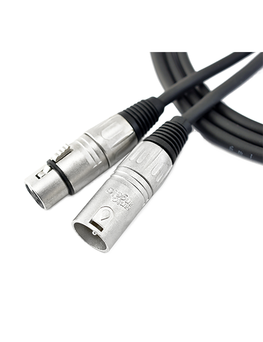 Santo Angelo® D30 Cable DMX 110Ω Iluminación OFHC 3 Pines XLR a XLR | 4.57 mt