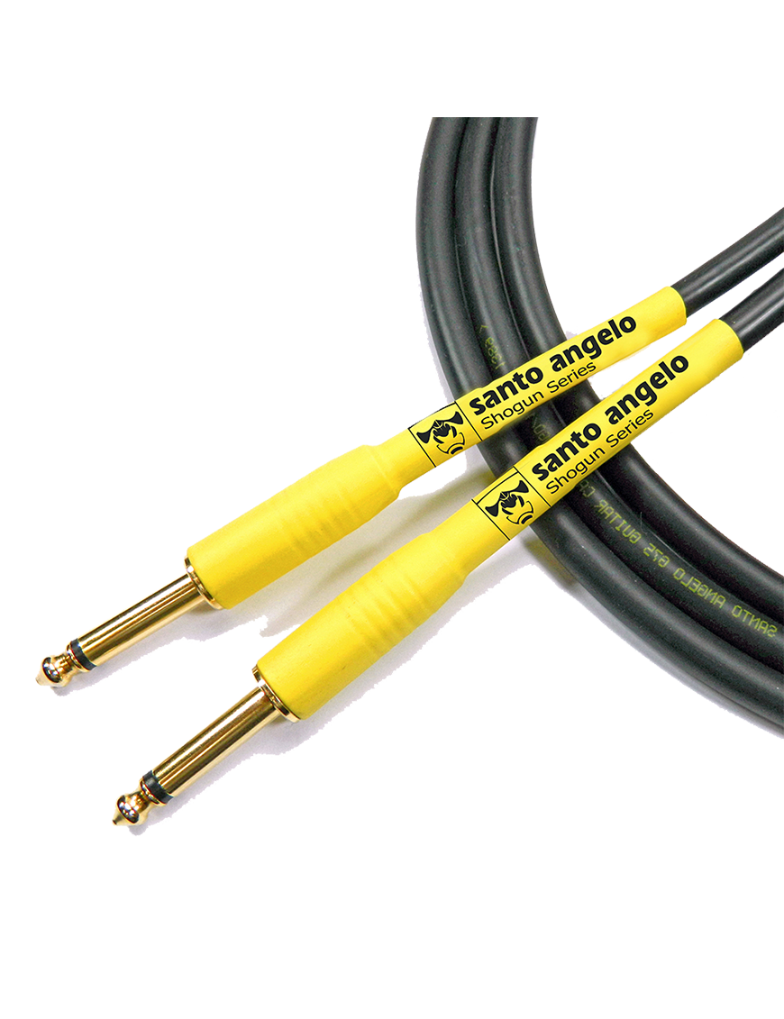 Santo Angelo® SHOGUN Cable Instrumentos Plug ¼" Recto a Plug ¼" Recto OFHC | 4.57 mt