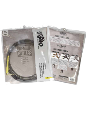 Santo Angelo® Cable Instrumentos SHOGUN Plug ¼" Recto a Plug ¼" L 90° OFHC | 6.10 mt
