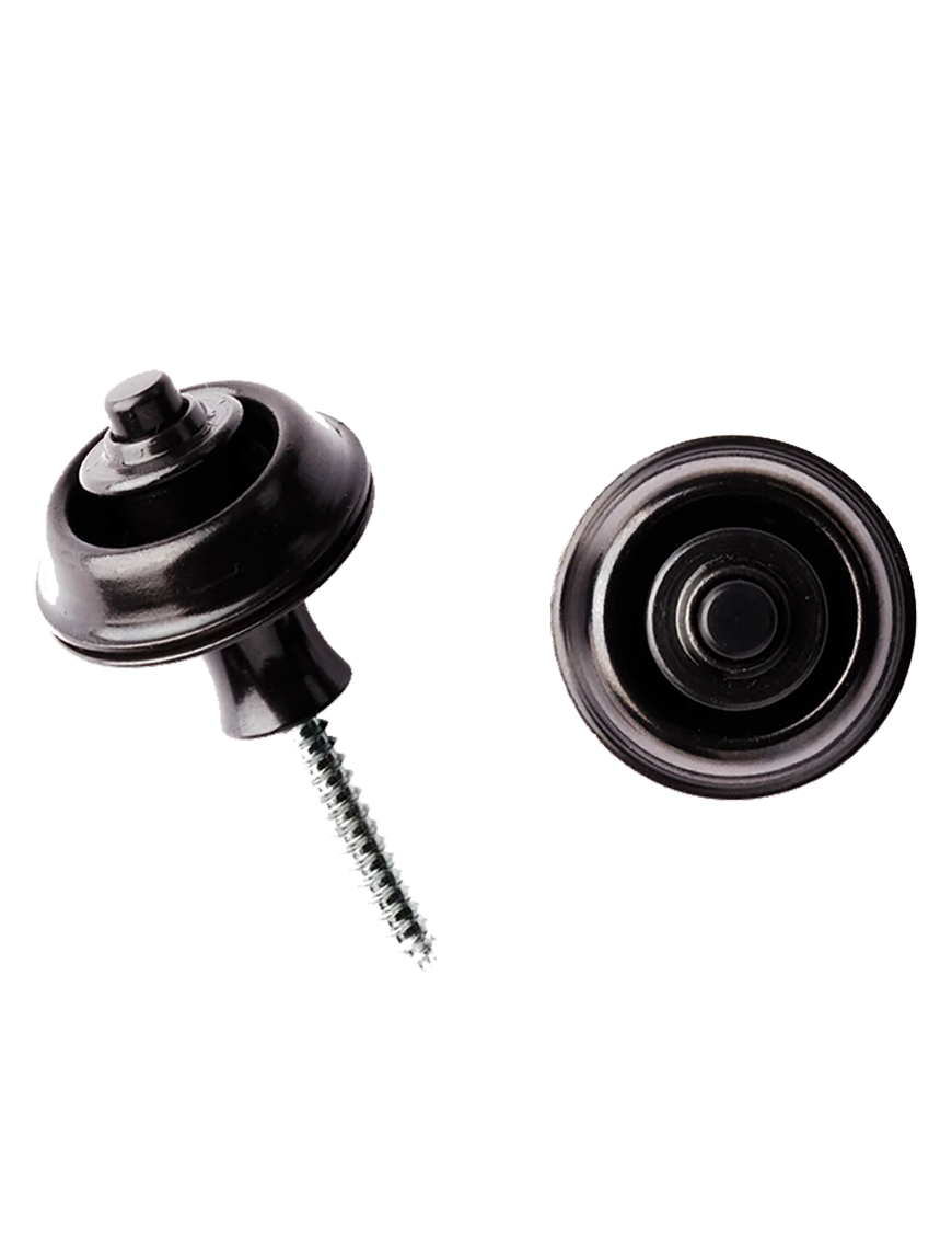 Dunlop® SLS1033BK Seguro Correa Straplok® Dual Design BLACK OXIDE