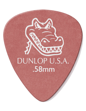 Dunlop® 417 Uñetas Gator Grip® Standard Calibre: .58 mm Color: Terracota | 12 Unidades