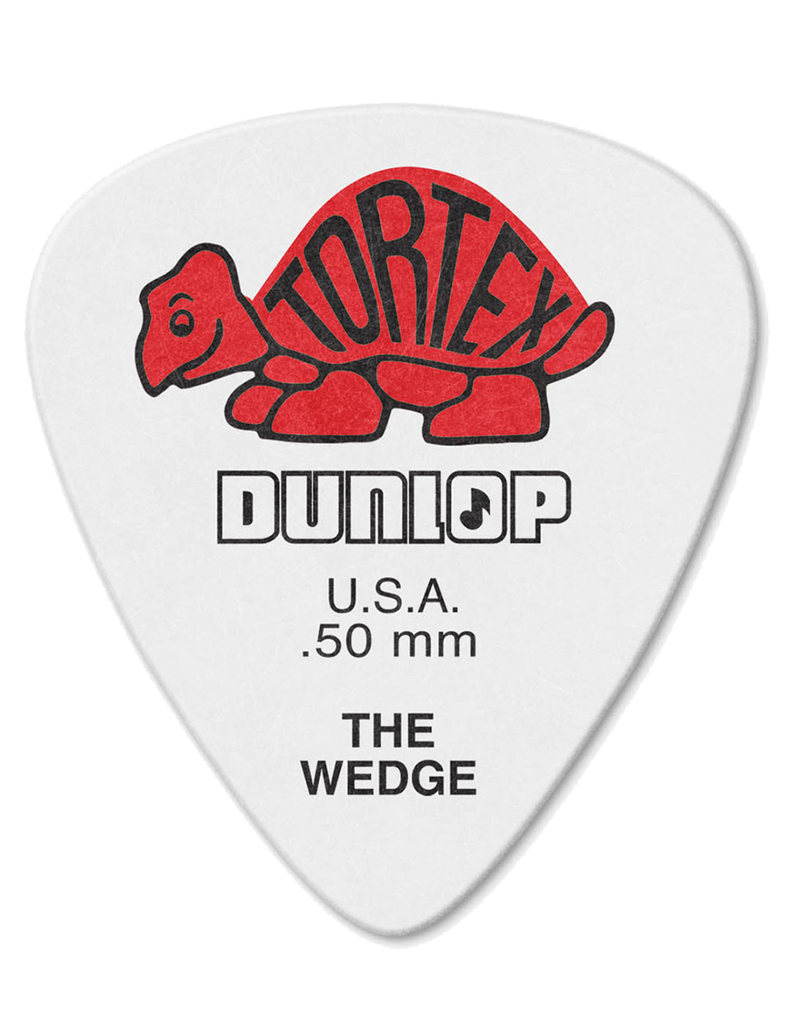Dunlop® 424 Uñetas Tortex® Wedge Calibre: .50mm Color: Rojo | 12 Unidades