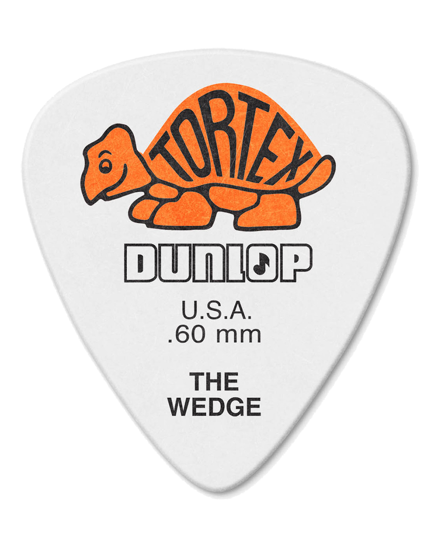 Dunlop® 424 Uñetas Tortex® Wedge Calibre: .60mm Color: Naranjo | 12 Unidades