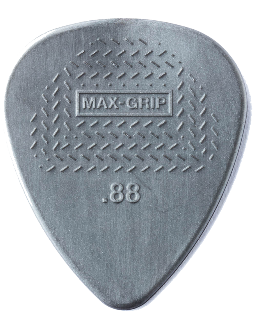 Dunlop® 449 Uñetas Max-Grip® Calibre: .88mm Color: Gris | 12 Unidades