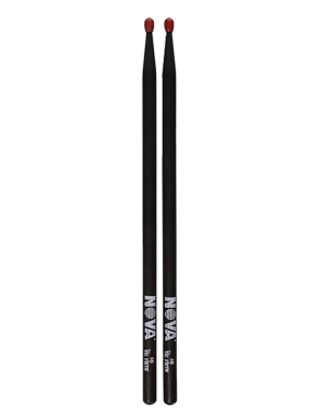 NOVA by VIC FIRTH® 5BN Baqueta Acabado Negro Punta Nylon