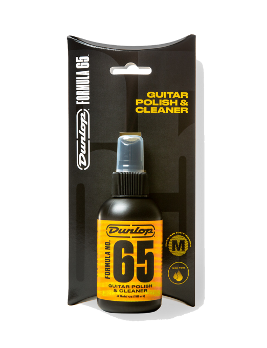 Dunlop® 654C Limpieza Pulido Guitarra/Bajo Formula 65 118 ml + Paño