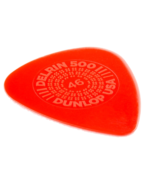 Dunlop® 450 Uñetas Delrin 500 Prime Grip® Calibre: .46mm Color: Rojo | 12 Unidades