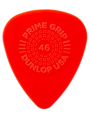 Dunlop® 450 Uñetas Delrin 500 Prime Grip® Calibre: .46mm Color: Rojo | 12 Unidades