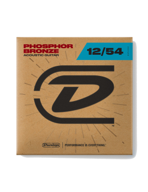 Dunlop® DAP1254 Cuerdas Acústicas 6 Cuerdas 12-54 Phosphor Bronze Light