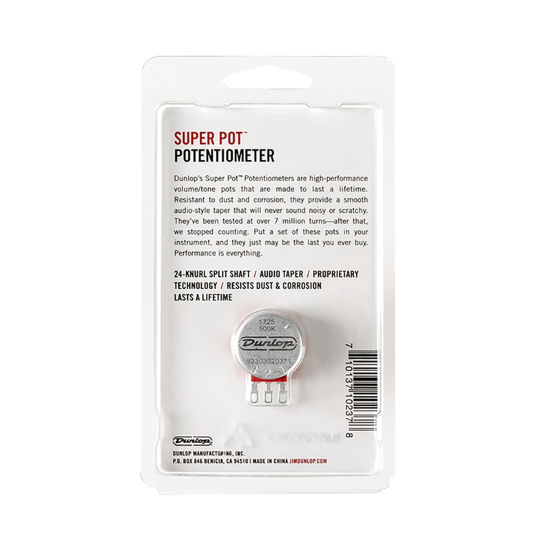 Dunlop® DSP500K Potenciómetro Guitarra DSP 500K SUPER POT™ Eje Dividido