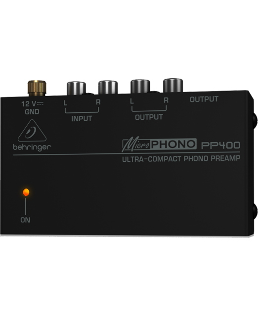 Behringer® PP400Preamplificador Phono Ultra-Compact Tornamesa - Tocadiscos