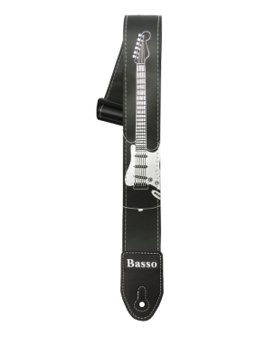 Basso® Design Correa Guitarra 5 cm Strat® Largo: 150cm
