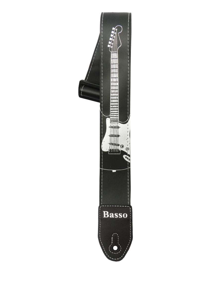 Basso® Design Correa Guitarra 5 cm Strat® Largo: 150cm