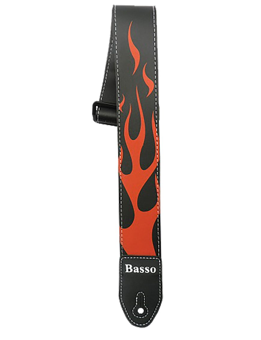 Basso® Design Flama Correa Guitarra 5cm Largo: 150cm