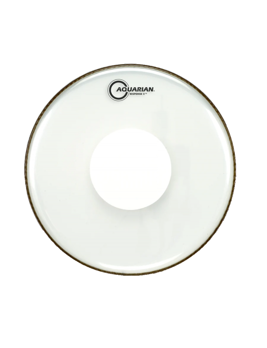 Aquarian Drumheads® RSP2-PD22 RESPONSE 2™ Parche Bombo 22" Clear Power Dot™