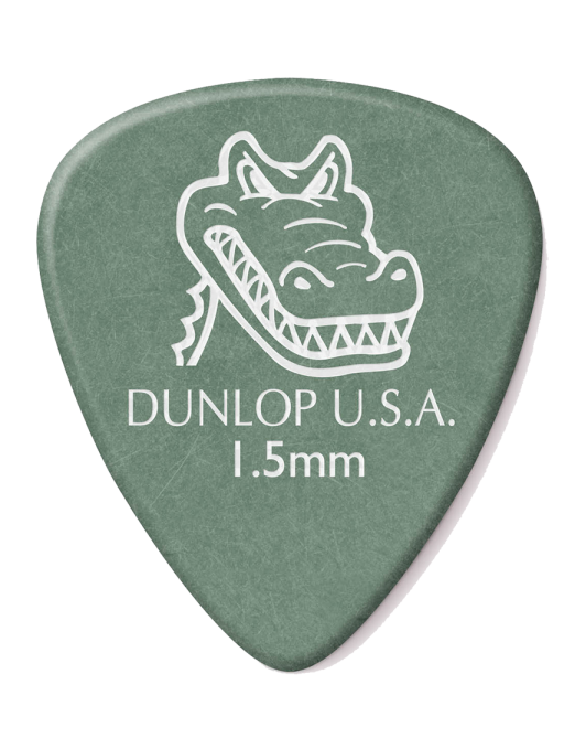 Dunlop® 417 Uñetas Gator Grip® Standard Calibre: 1.50mm Color: Verde Oliva | 72 Unidades