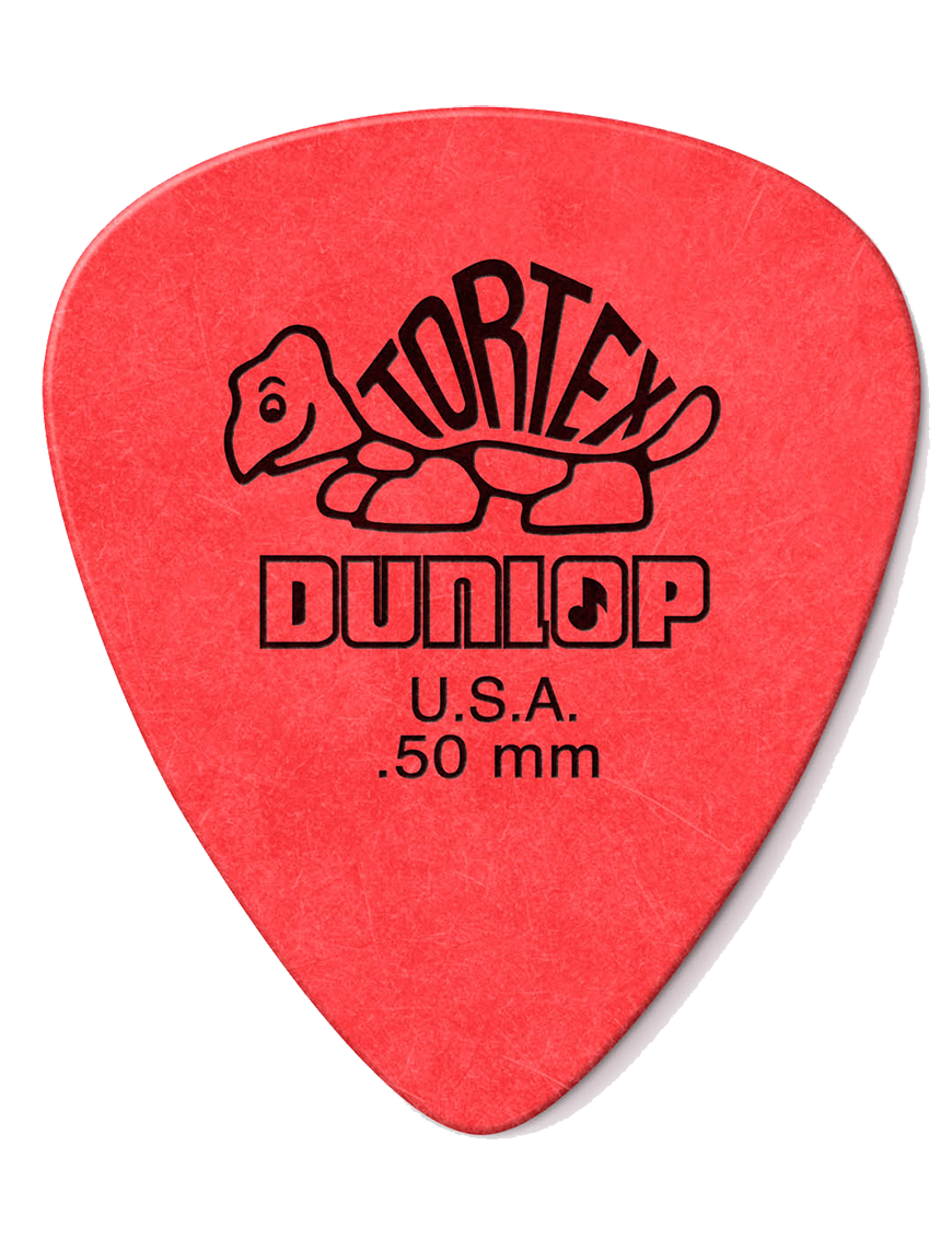 Dunlop® 418 Uñetas Tortex® Standard Calibre: .50mm Color: Rojo | 72 Unidades