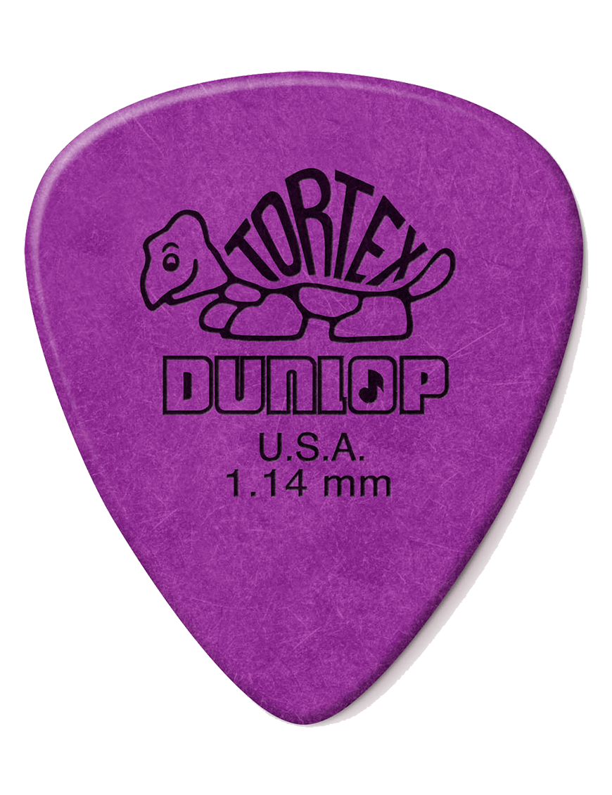 Dunlop® 418 Tortex® Standard Uñetas Calibre: 1.14mm Color: Morado | 72 Unidades