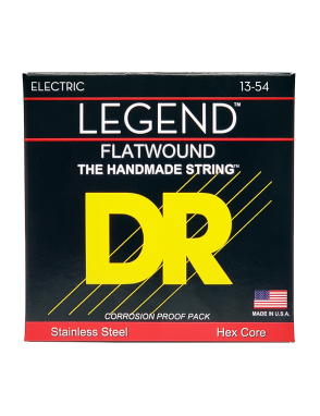 DR Legend™ FL-13 Cuerdas Guitarra Eléctrica 6 Cuerdas Flat 13-54 Heavy