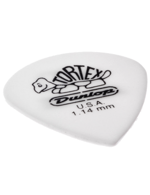 Dunlop® 478 Uñetas Tortex® WHITE JAZZ III Calibre: 1.14mm Color: Blanco | 12 Unidades