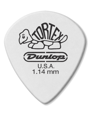 Dunlop® 478 Uñetas Tortex® WHITE JAZZ III Calibre: 1.14 mm Color: Blanco | 12 Unidades