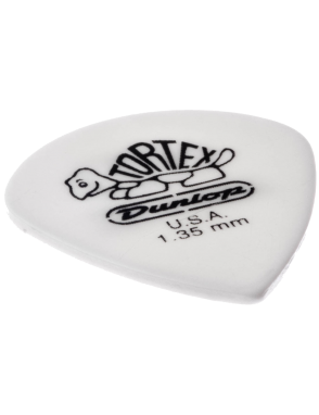 Dunlop® 478 Uñetas Tortex® WHITE JAZZ III Calibre: 1.35mm Color: Blanco | 12 Unidades