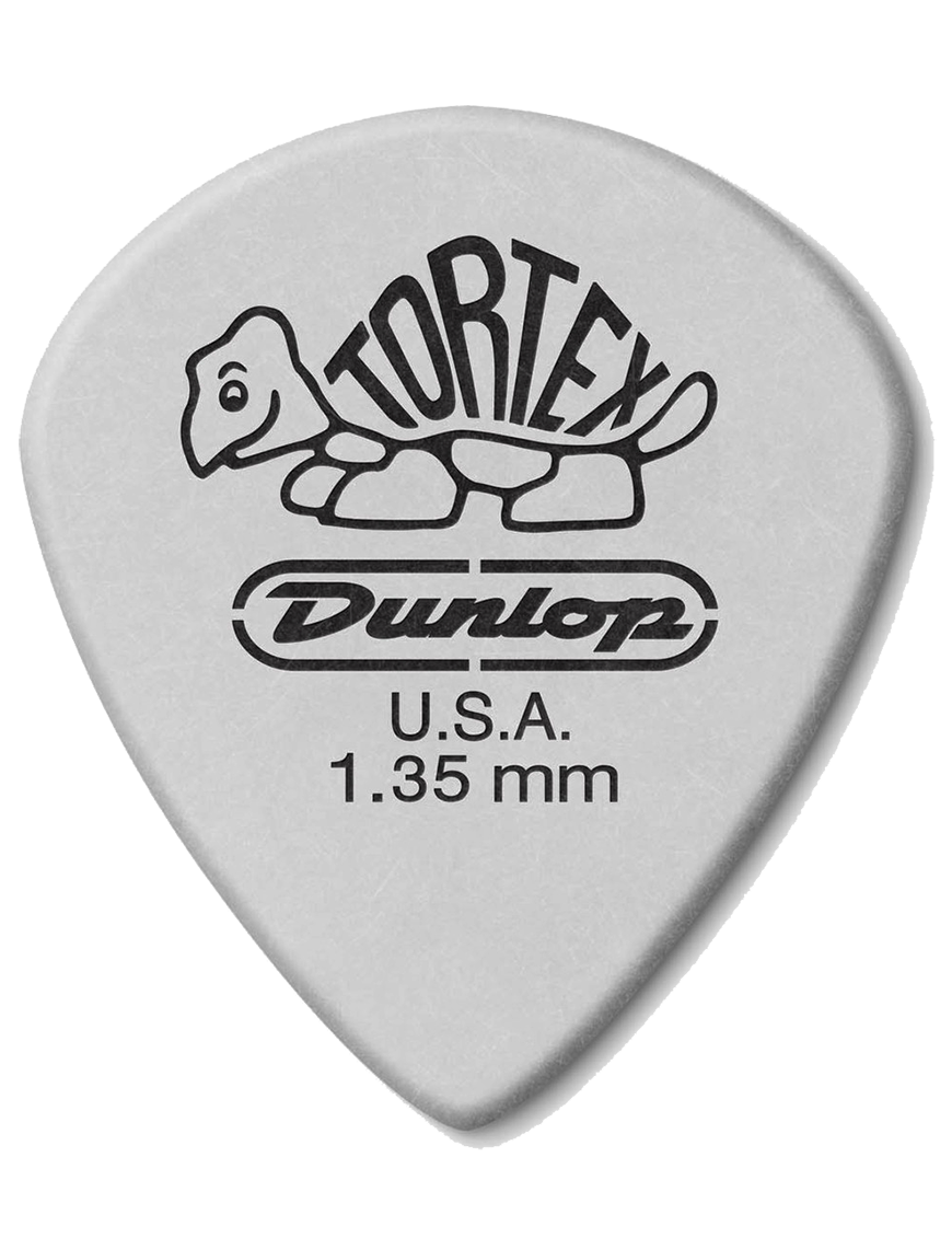 Dunlop® 478 Uñetas Tortex® WHITE JAZZ III Calibre: 1.35mm Color: Blanco | 12 Unidades