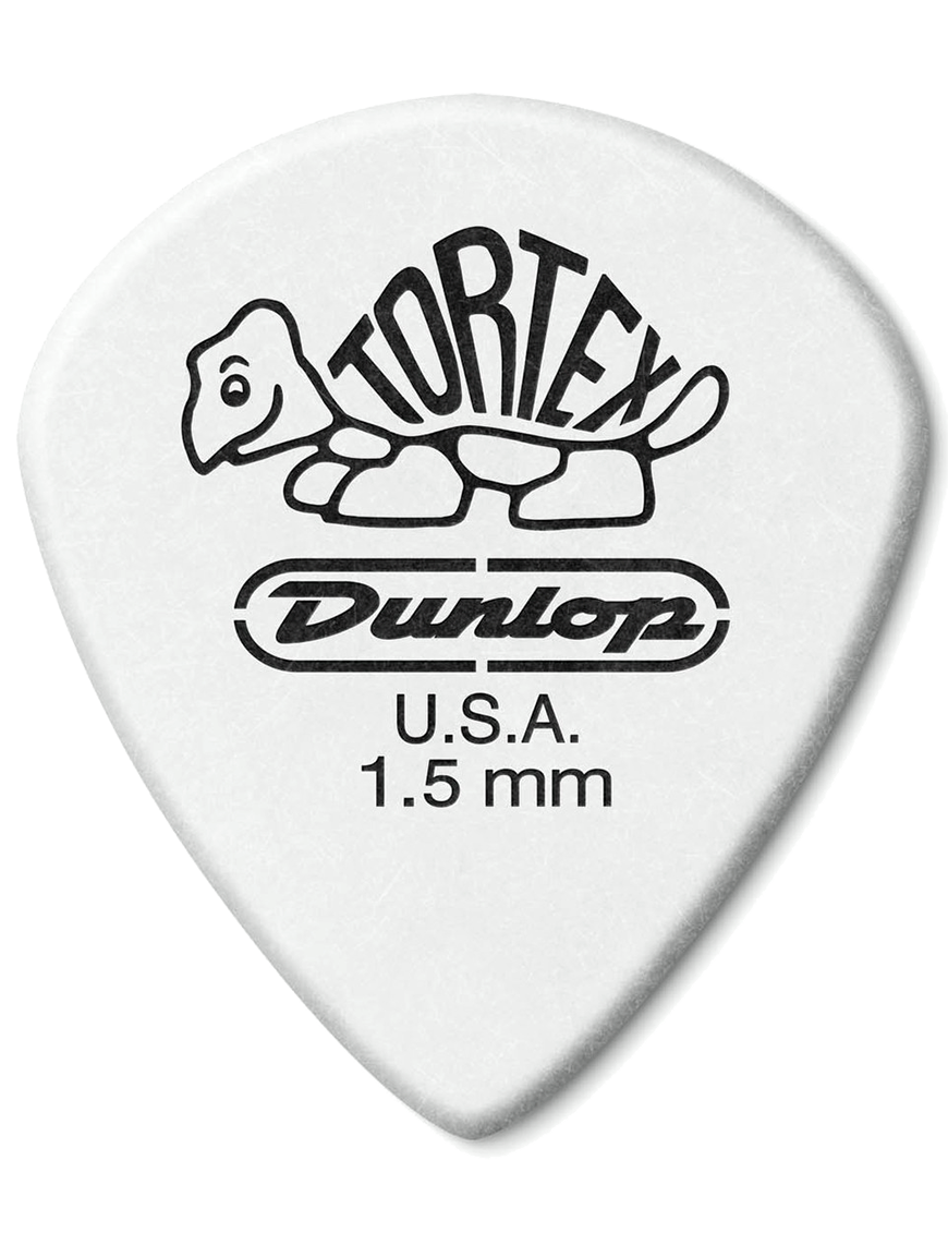 Dunlop® 478 Uñetas Tortex® WHITE JAZZ III Calibre: 1.50 mm Color: Blanco | 12 Unidades