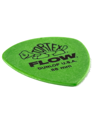 Dunlop® 558 Tortex® Flow® Uñetas Calibre: .88 mm Color: Verde | 72 Unidades