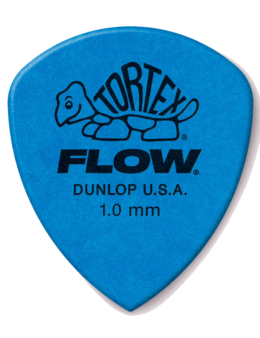 Dunlop® 558 Tortex® Flow® Uñetas Calibre: 1.00mm Color: Azul | 72 Unidades
