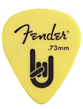 Fender® 351 TOURING Uñetas Delrin  Calibre: .73mm Color: Amarillo | 12 Unidades
