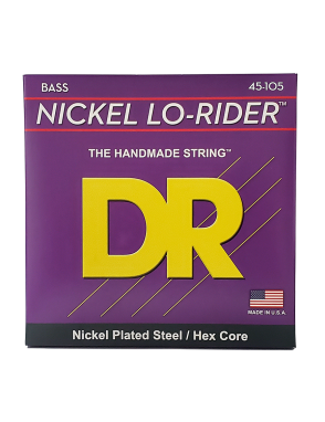 DR LO-RIDER™ Nickel NMH5-45 Cuerdas Bajo Eléctrico 5 Cuerdas 45-125 Medium