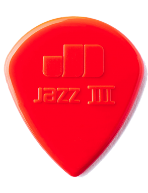 Dunlop® 47-3N Uñetas Nylon Jazz III Calibre: 1.38mm Rojo | 6 Unidades