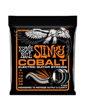 Ernie Ball® 2722 9-46 Cuerdas Guitarra Eléctrica 6 Cuerdas HYBRID SLINKY® COBALT