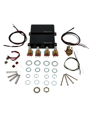 Seymour Duncan® AHB-1s Blackouts® Cápsulas Guitarra Eléctrica Activa Humbucker Set Kit: Neck Bridge Black
