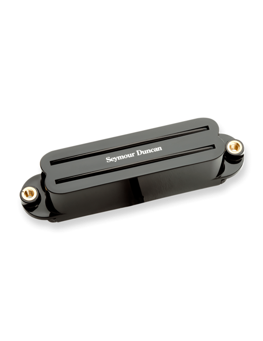 Seymour Duncan® SCR-1n Cool Rails® Strat Cápsulas Guitarra Eléctrica Bridge Single Coil Cover: Black