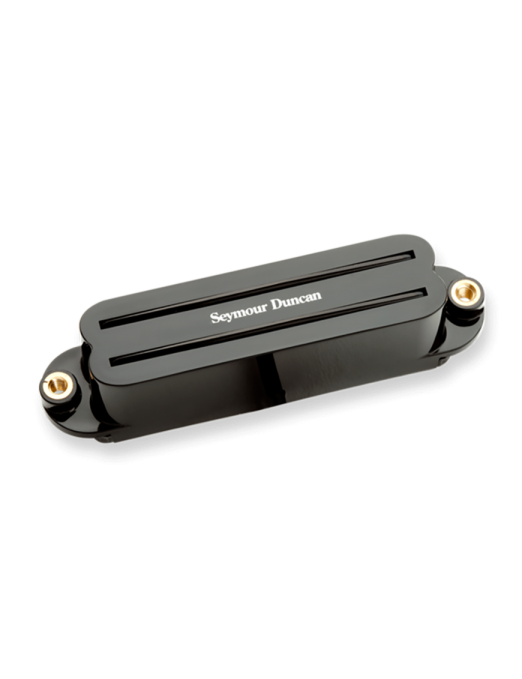 Seymour Duncan® SCR-1n Cool Rails® Strat Cápsulas Guitarra Eléctrica Bridge Single Coil Cover: Black