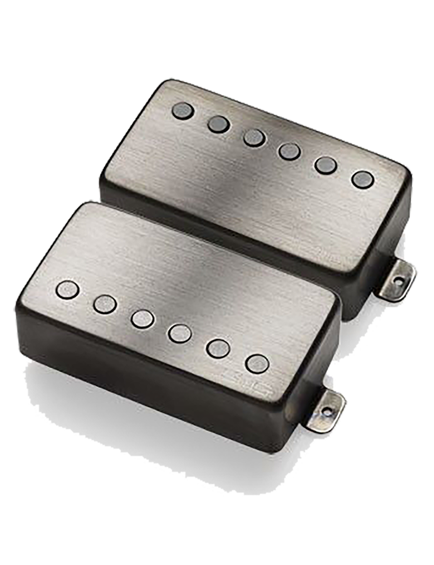 EMG® 57/66 SET Cápsulas Guitarra Eléctrica Humbucker Kit Montaje | Brushed Black Chrome