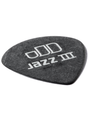 Dunlop® 482 Uñetas TORTEX® Pitch Black JAZZ III Calibre: .60mm Negro | 12 Unidades