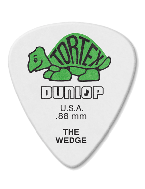 Dunlop® 424 Uñetas Tortex® Wedge Calibre: .88mm Verde | 72 Unidades