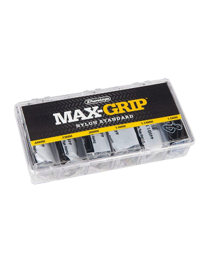 Dunlop® 4491 Uñetas Max-Grip® Medidas: .60 .73 .88 1.0 1.14 1.5mm | Dispensador: 216 Unidades