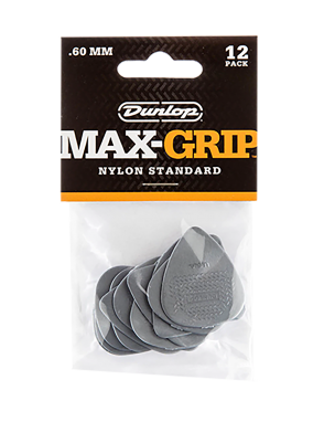 Dunlop® 449 Uñetas Max-Grip® Calibre: .60 mm Gris | 12 Unidades