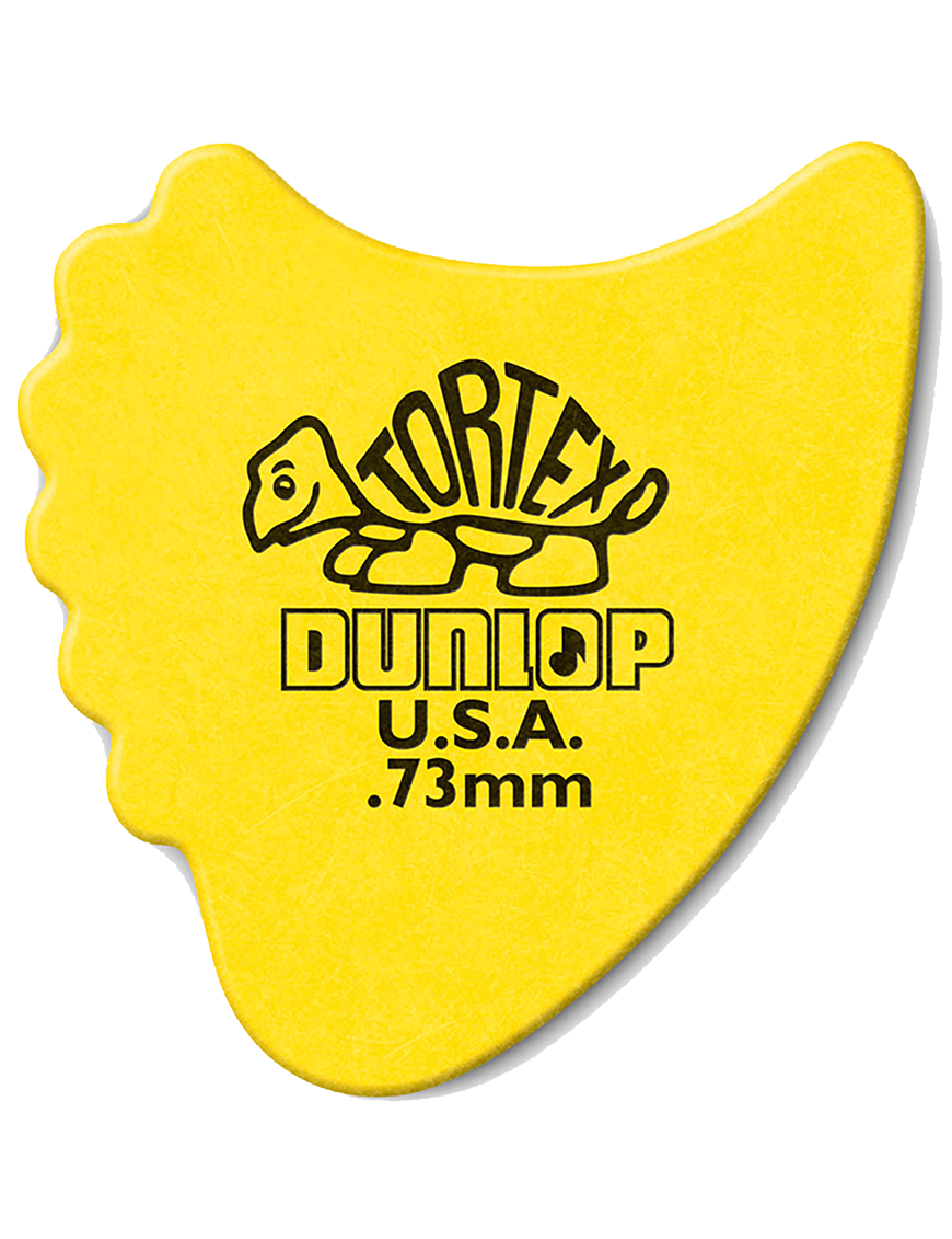 Dunlop® 414 Uñetas Tortex® Fin Calibre: .73mm Amarillo | 72 Unidades