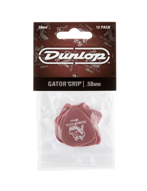 Dunlop® 417 Uñetas Gator Grip® Standard Calibre: .58mm Terracota | 12 Unidades