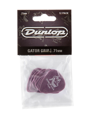 Dunlop® 417 Uñetas Gator Grip® Calibre: .71mm Morado | 12 Unidades