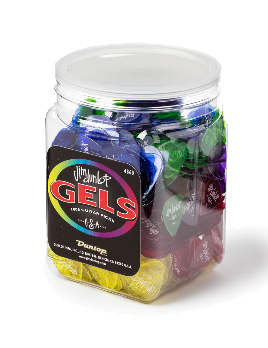 Dunlop® 486 Uñetas Gels™ Jim Dunlop® Calibres: L ML M H XH | Dispensador: 1008 Unidades