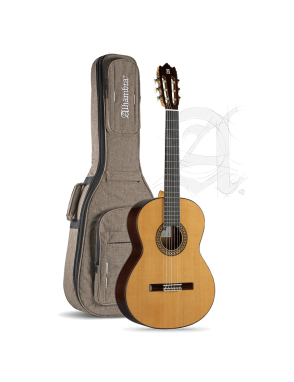 Alhambra® 4P Guitarra Clásica Conservatorio Natural con Funda