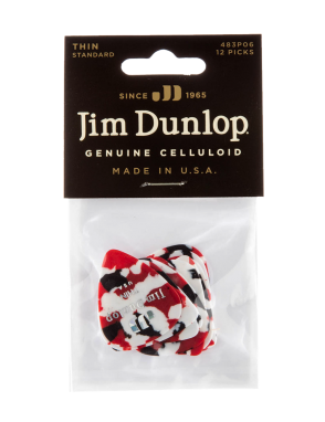 Dunlop® 483 Uñetas Celuloide Jim Dunlop® Confetti Calibre: Thin | 12 Unidades